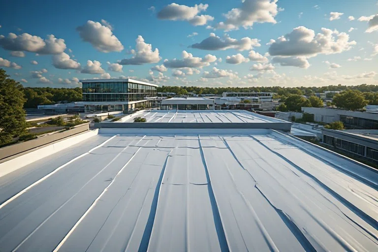 Roof coating application
